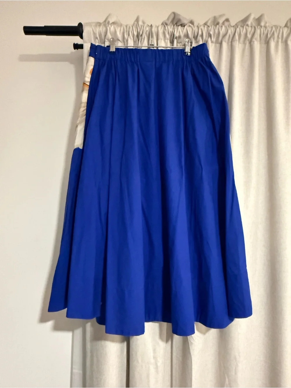 FARM Rio Royal Blue Maxi Skirt with Cream Floral Motif - Picture 6 of 7